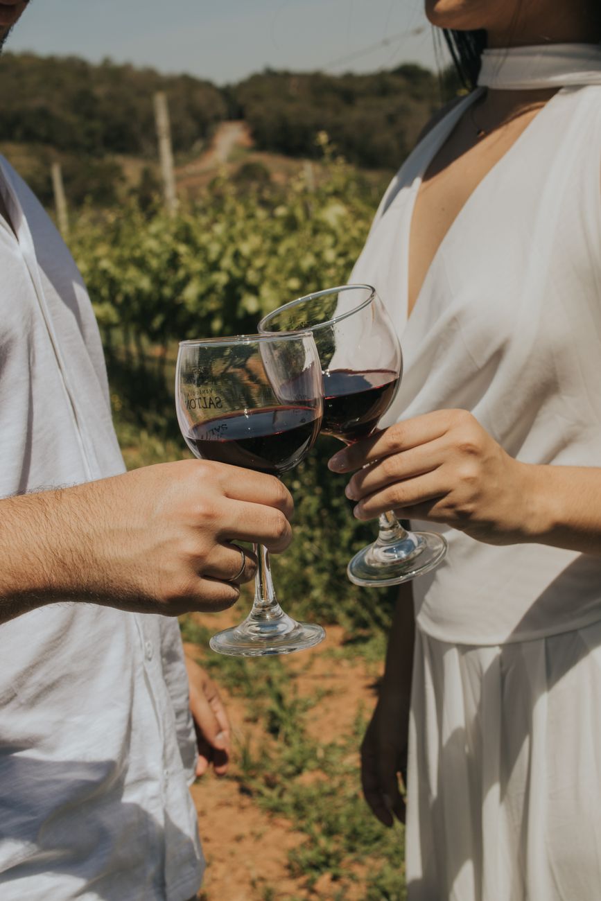 Guide privé accompagnant des voyageurs dans un vignoble en France